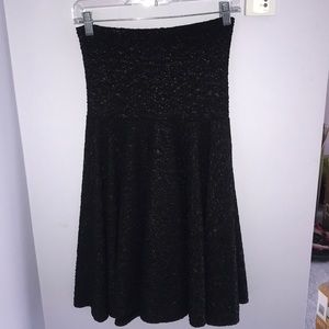 Black classy strapless dress